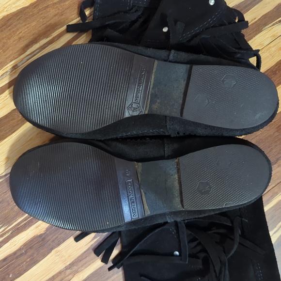 Mister Mint suede fringed moccasin boots - Picture 3 of 8
